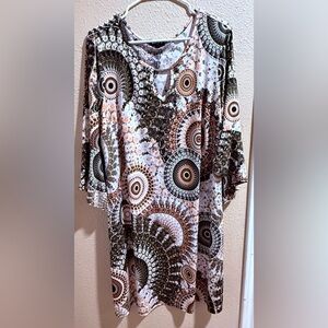 Sami & Jo Circular Patterned Midi Dress